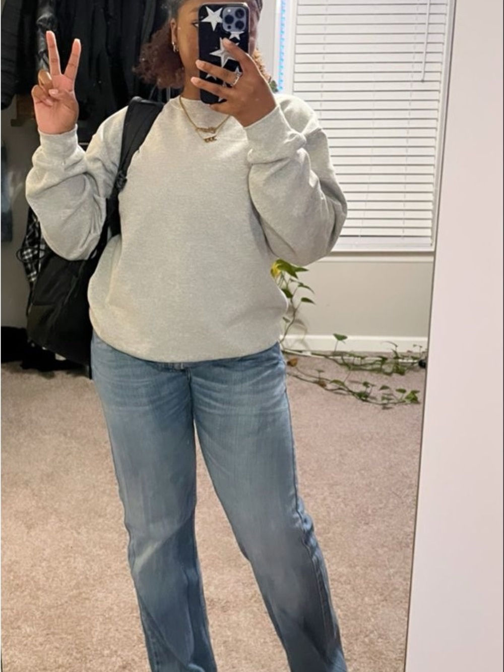 Light Gray Crewneck Sweatshirt - Casual Essential